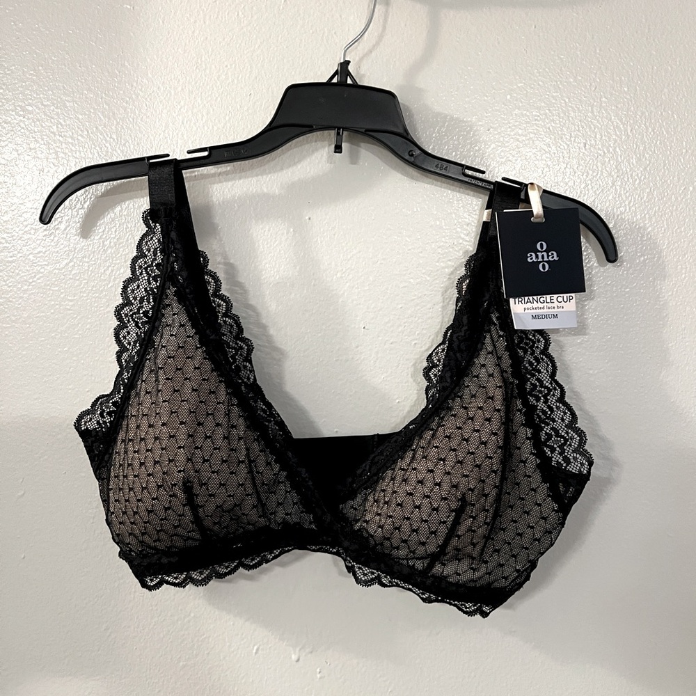 Ana Ono Black Lace Mesh Bra